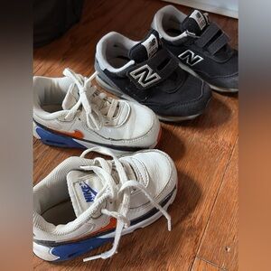 Bundle 8T shoes: Nike and New Balance
